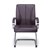 Sillon ejecutivo en piel/simil piel color negro respaldo bajo