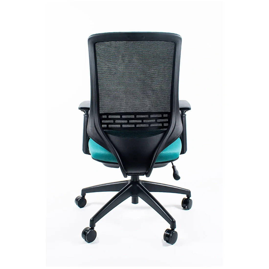 Silla Reclinable Leah, Marco Negro, Mesh Negro con Brazos Ajustables y Soporte Lumbar.