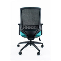 Silla Reclinable Leah, Marco Negro, Mesh Negro con Brazos Ajustables y Soporte Lumbar.