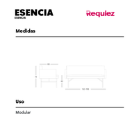 Banca Esencia Modular RE-1001