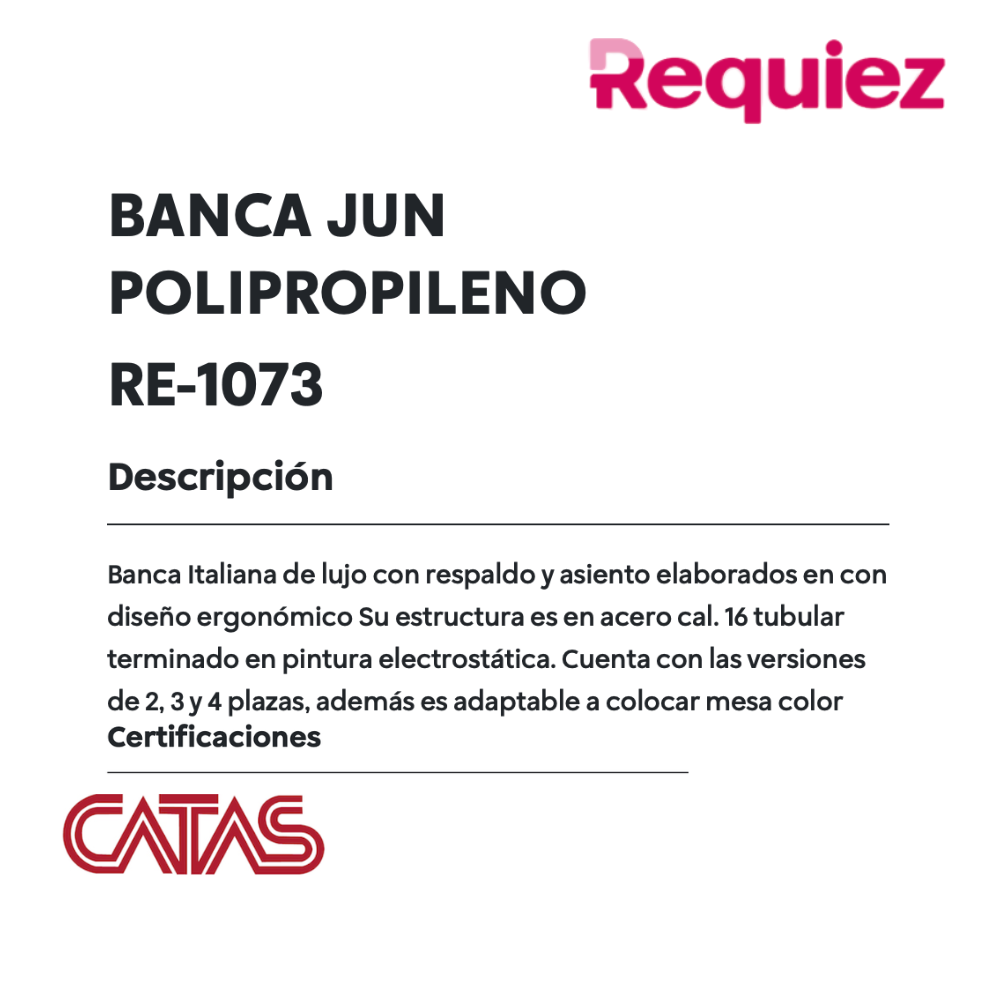 Banca Jun Polipropileno RE-1073