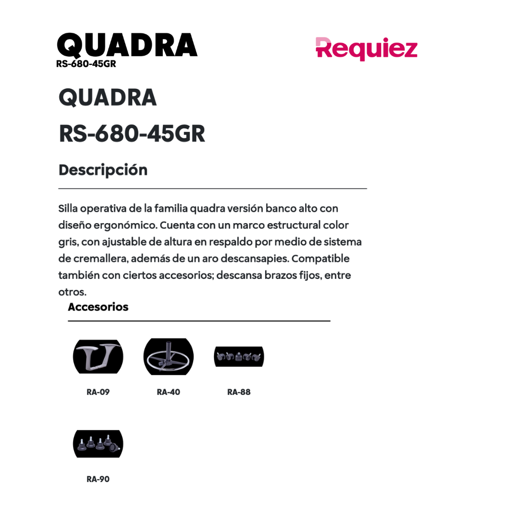 Banco Operativo Quadra RS-680-45