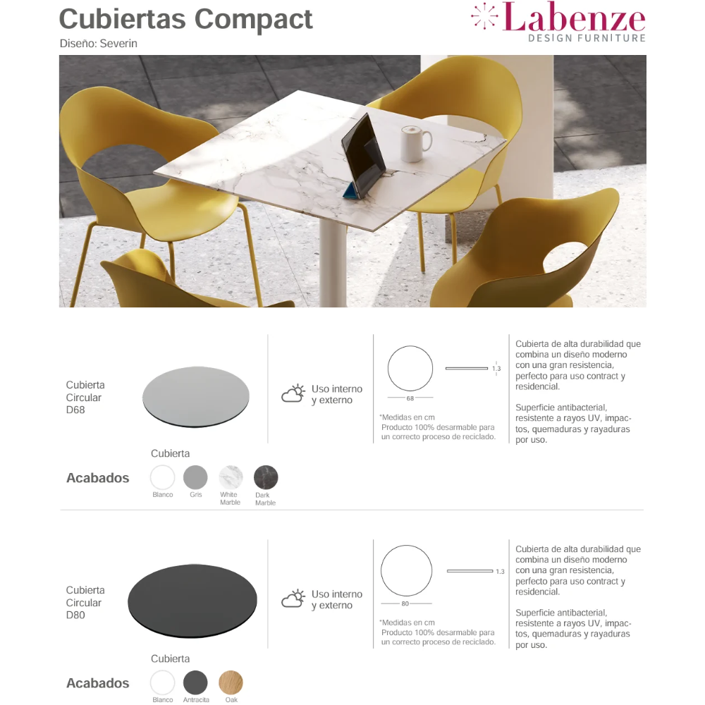 Cubierta Exterior Circular Compact