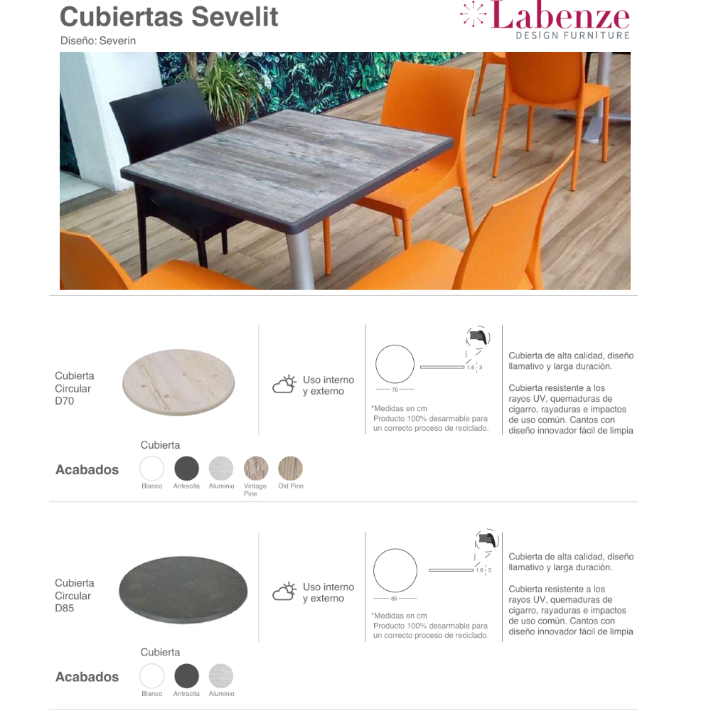 Cubierta Circular Sevelit