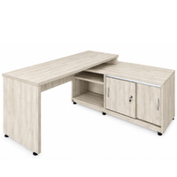 Escritorio de Melamina Sobre Credenza JA-002