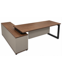 Escritorio Recto Sobre Credenza JA-003