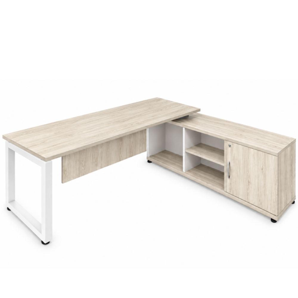 Escritorio Recto Sobre Credenza JA-003
