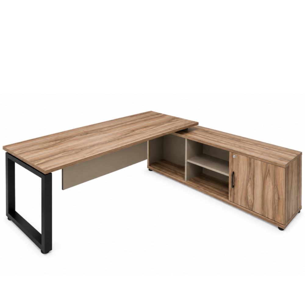 Escritorio Recto Sobre Credenza JA-003