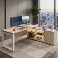 Escritorio Recto Sobre Credenza JA-003