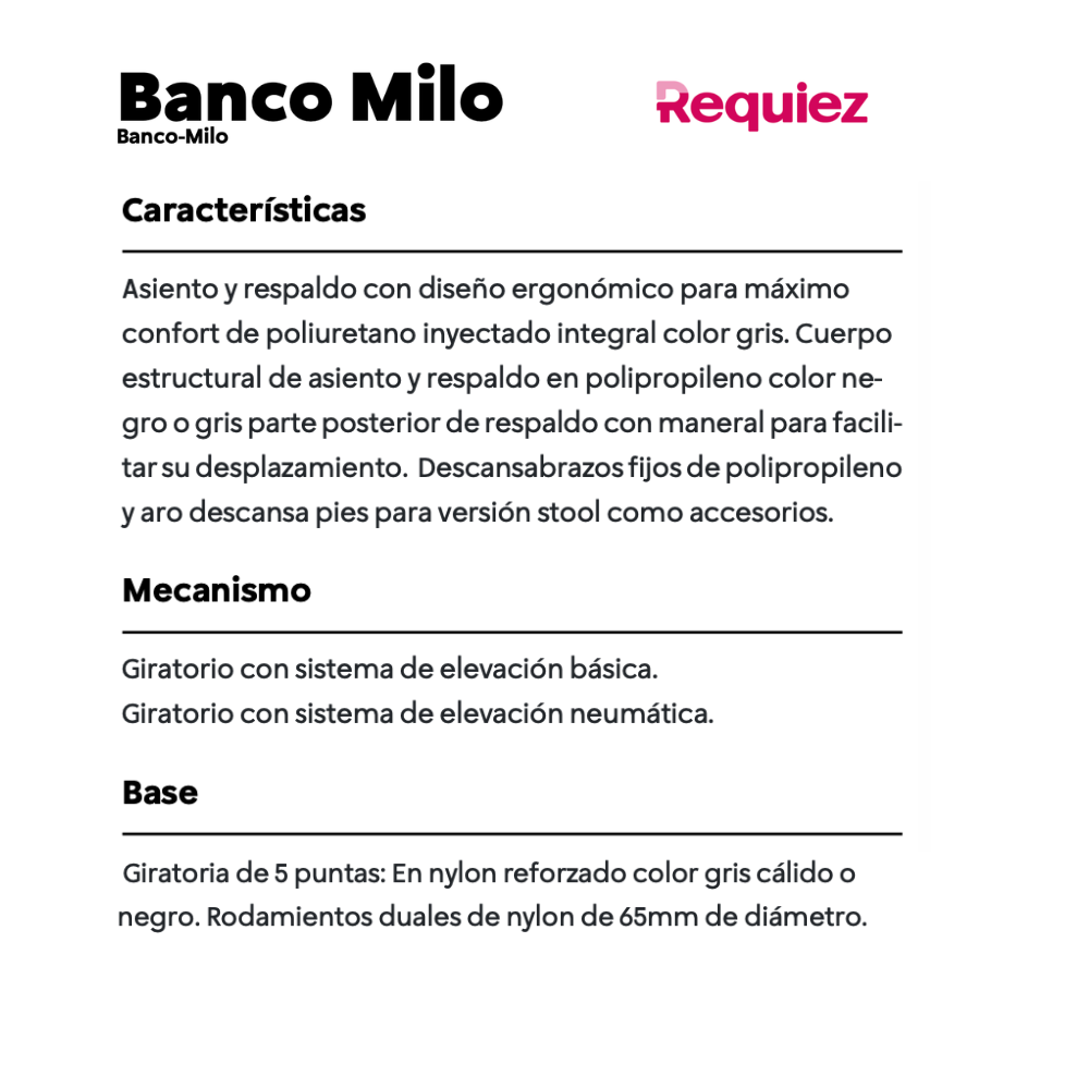 Banco Milo RS-150/48