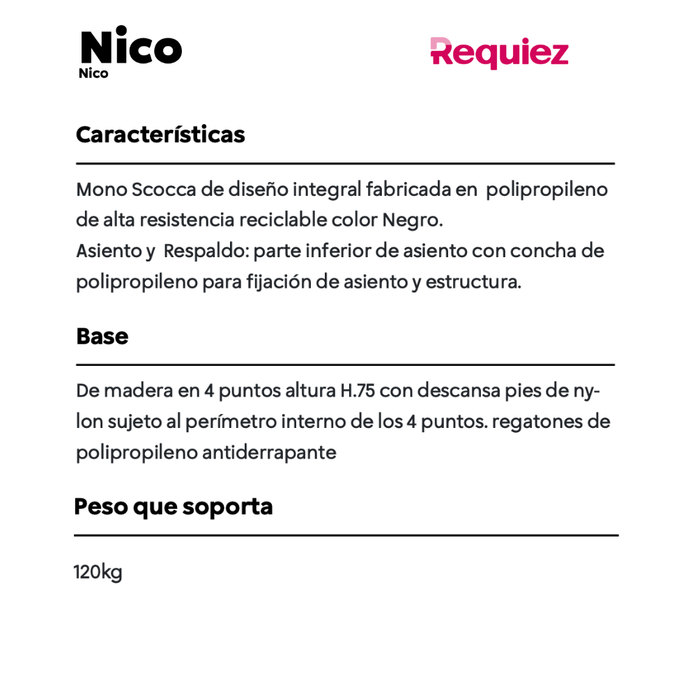 Banco Nico RE-900/NG