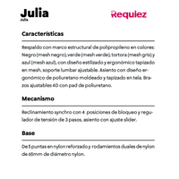 Silla Operativa Julia RE- 2500