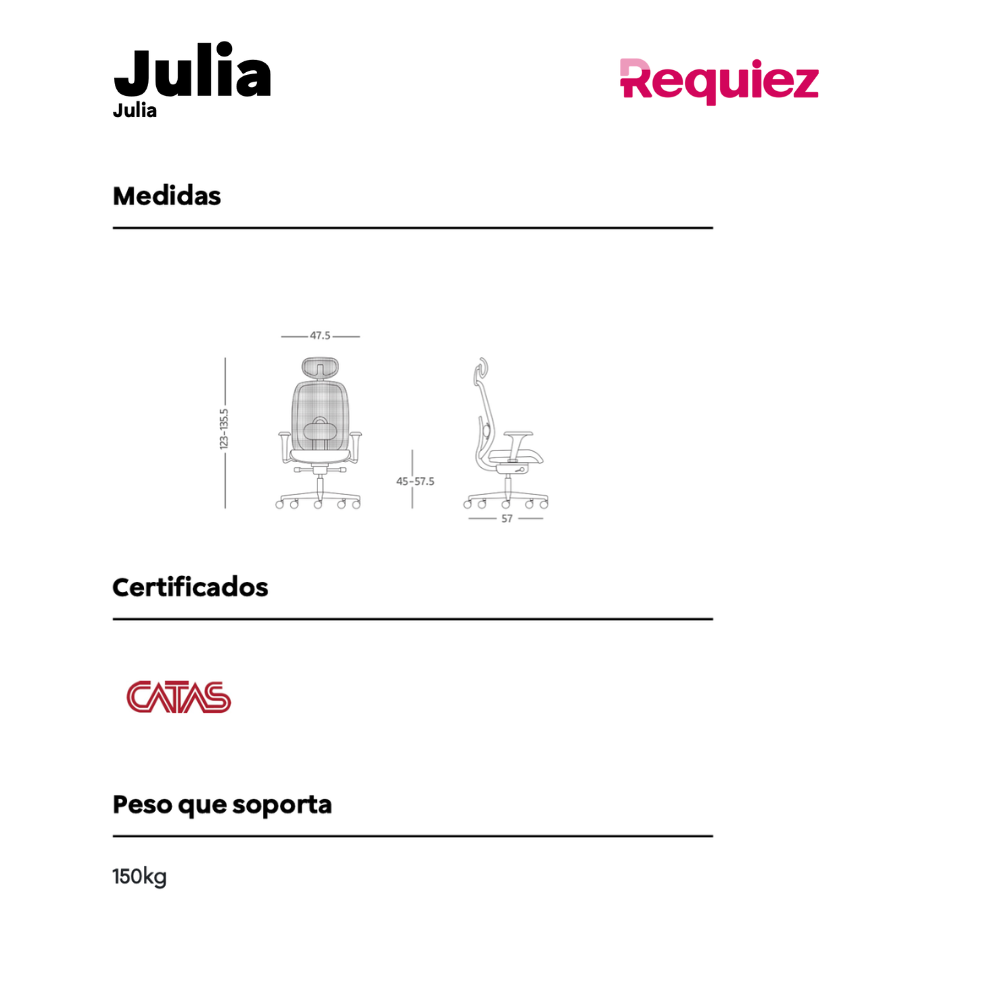 Silla Operativa Julia RE- 2500