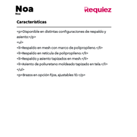 Silla Operativa Noa Reclinable