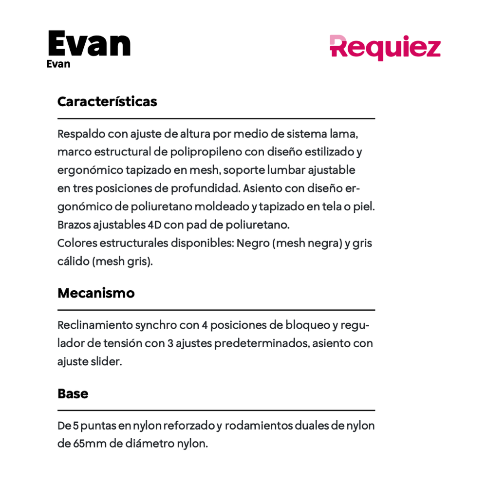 Silla Reclinable Evan
