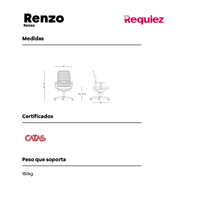 Silla Operativa Renzo Reclinable RE- 6047