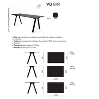 Mesa Exterior VU B/R