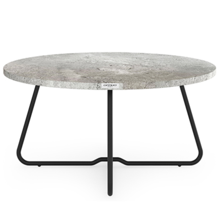 Mesa de Centro Mármol con Base de Acero 70x35.5 cm Marbel OHM-70