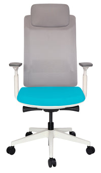 Silla Quo Ejecutiva Blanca Cabecera tapizable en varios colores