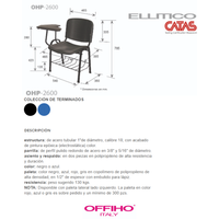 Pupitre Ellitico Polipropileno