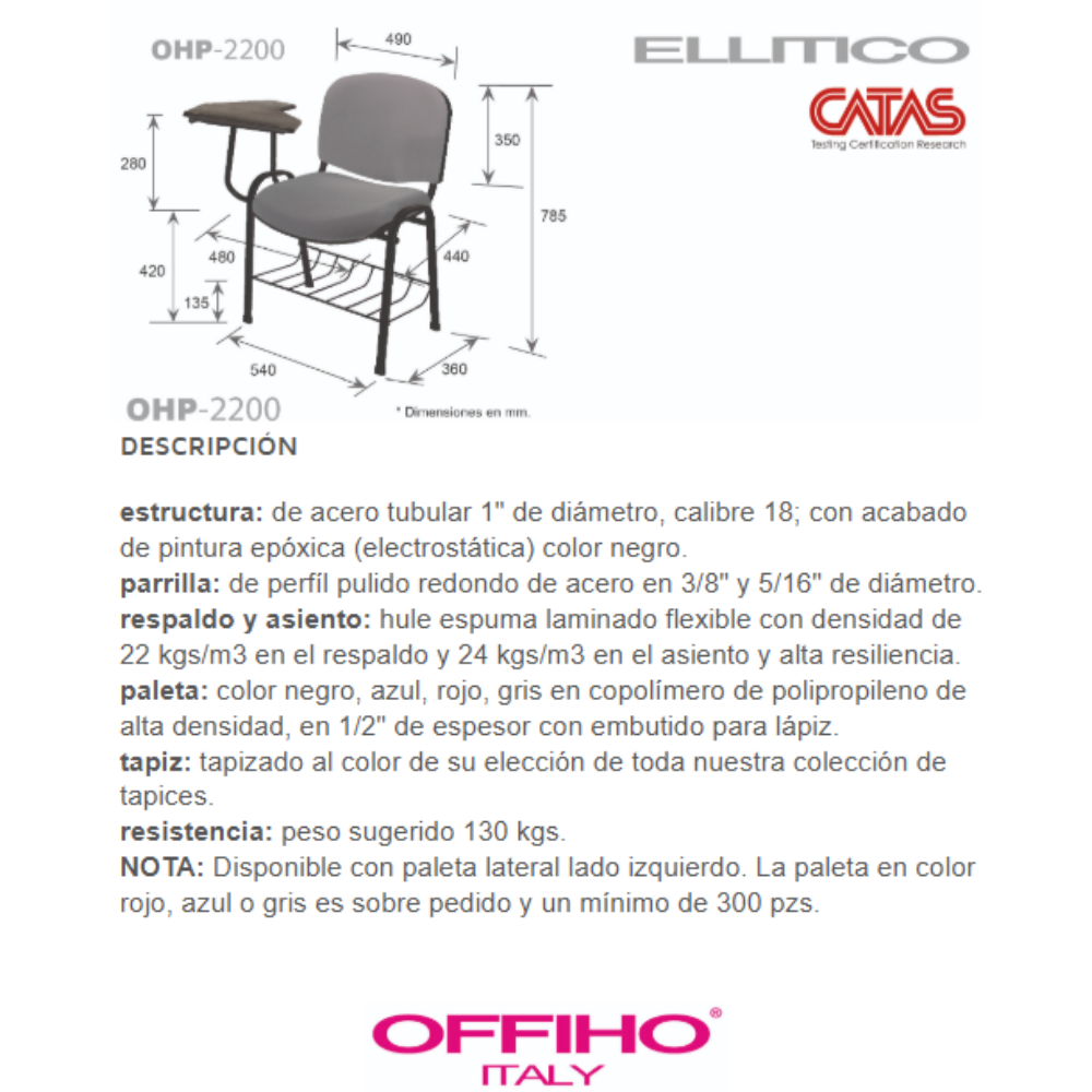 Pupitre Ellitico