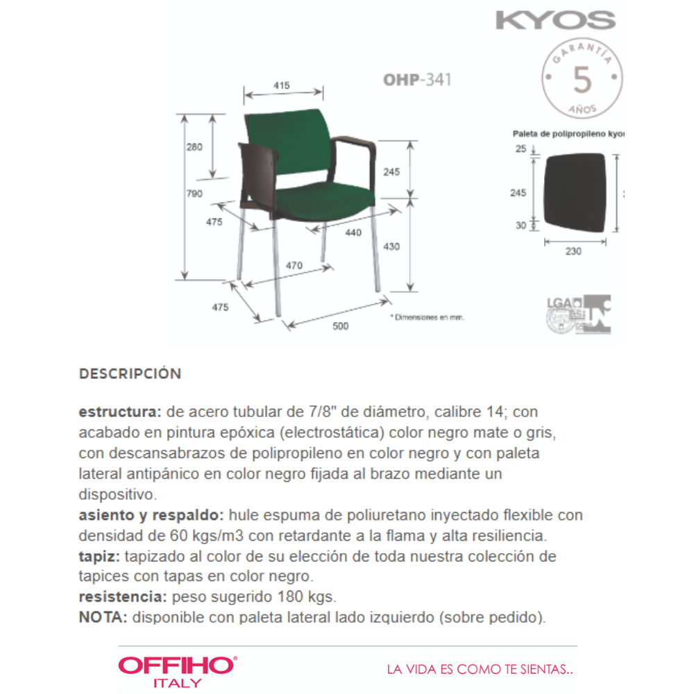 Pupitre Kyos Tapizado