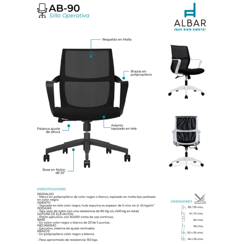 Silla Operativa AB-90BL