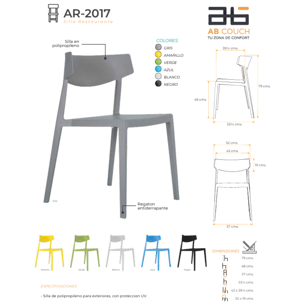 Silla Exterior AR-2017