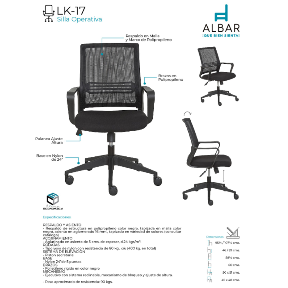 Silla Operativa LK-17N