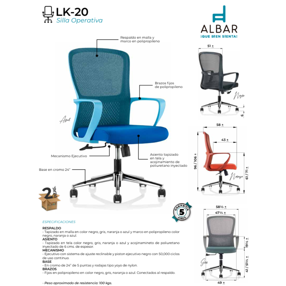 Silla Operativa IK-20