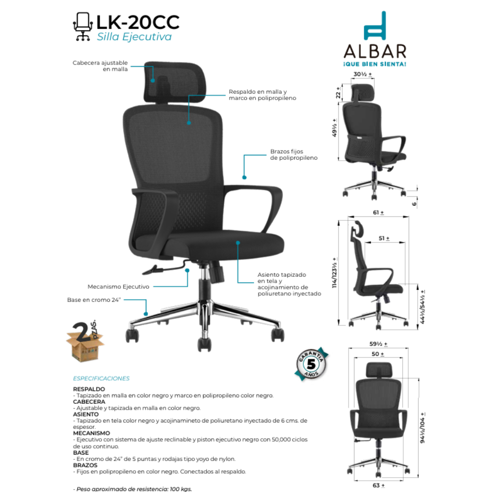 Silla Ejecutiva IK-20CC