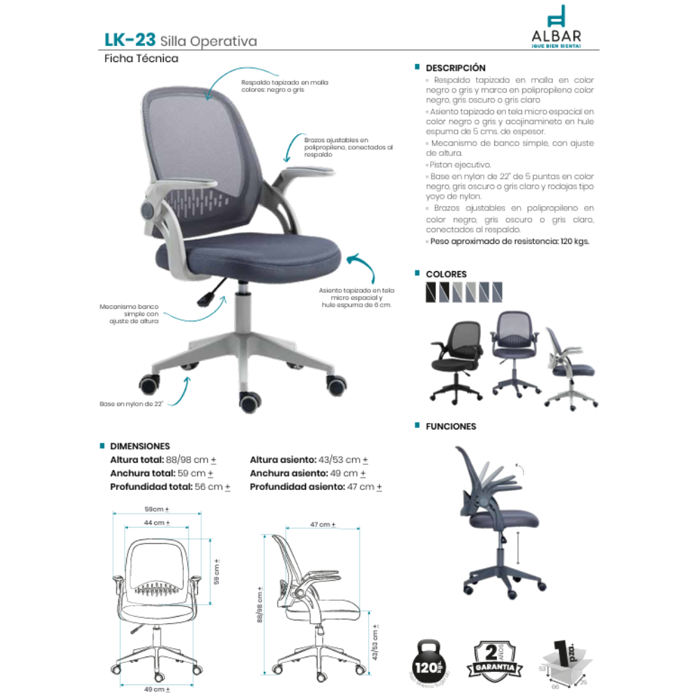 Silla Operativa LK-23