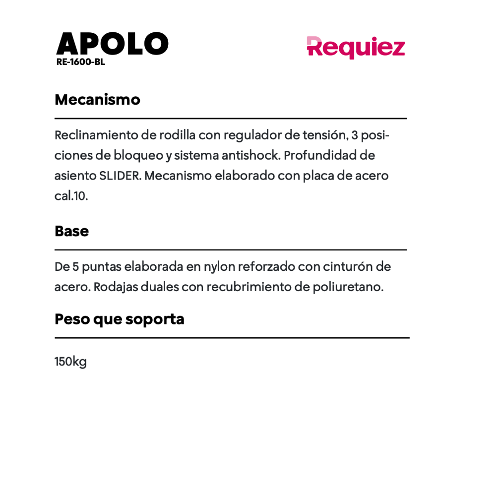 Silla Ejecutiva Apolo RE-1600
