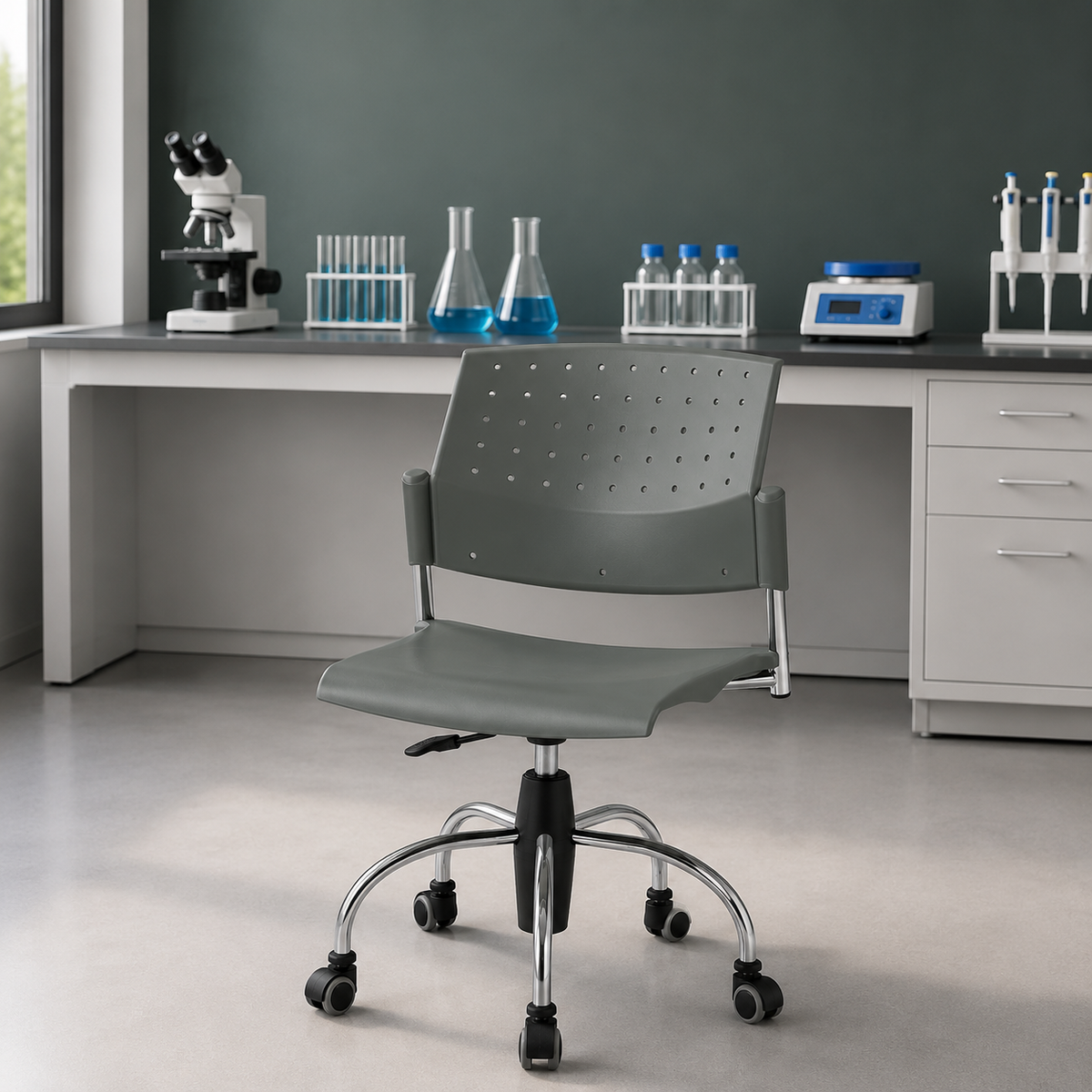 Silla Areta Base Giratoria Polipropileno