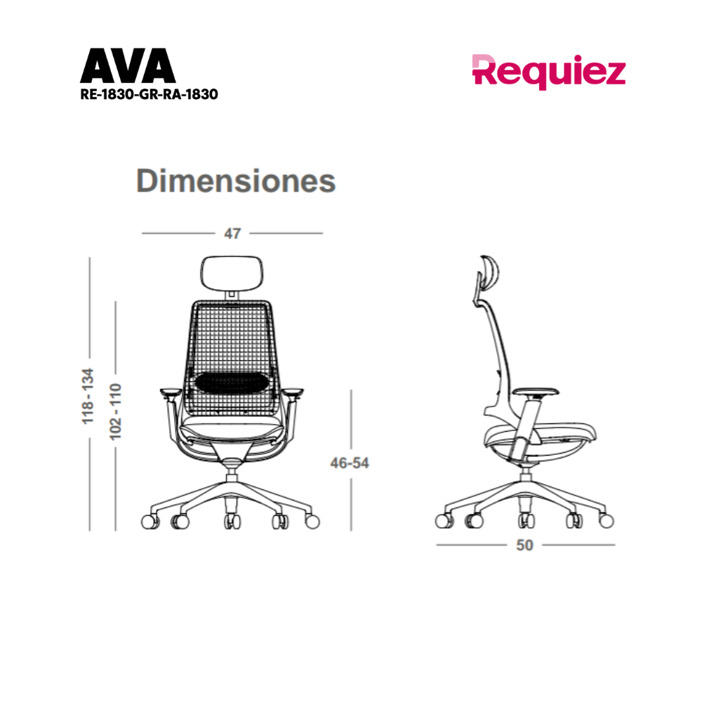 Silla Ejecutiva Ava RE-1830