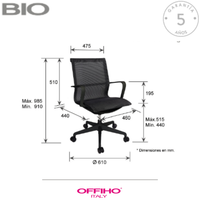 Silla Ejecutiva Bio negro