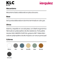 Silla de Capacitacion KLC RE-720