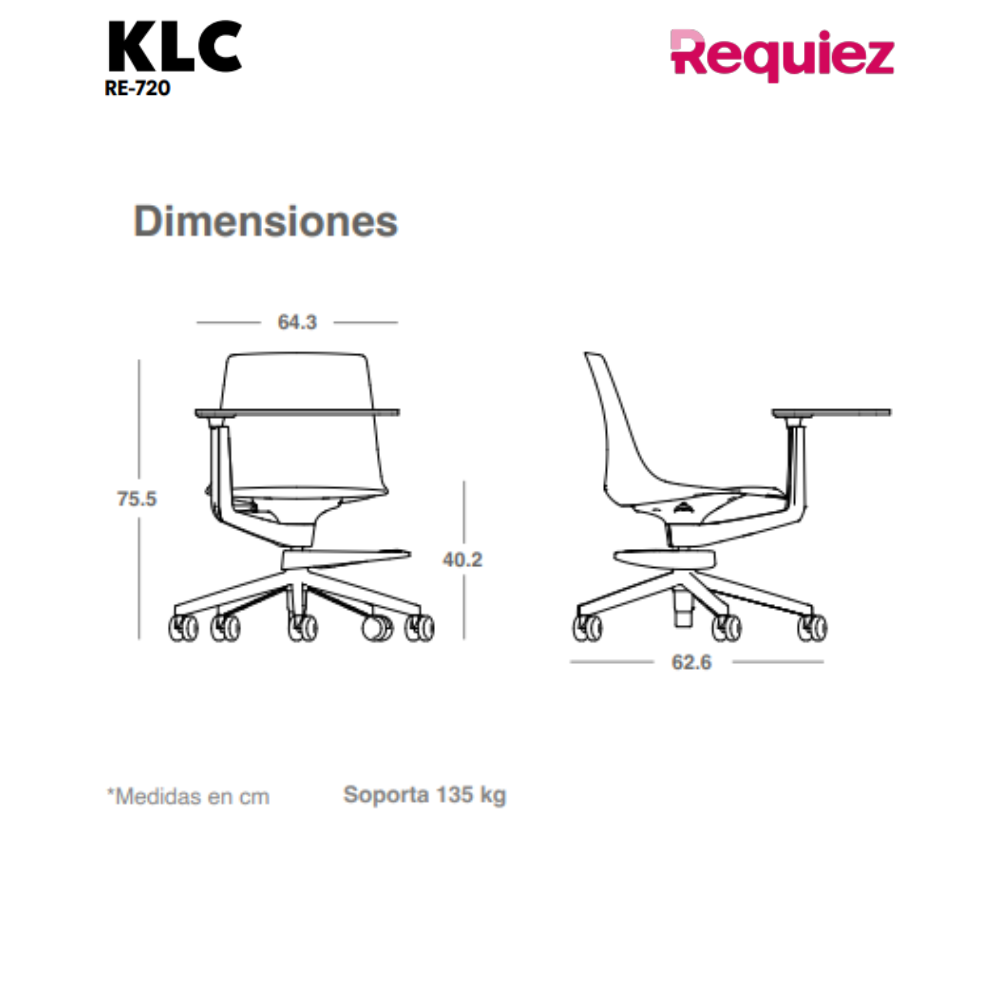 Silla de Capacitacion KLC RE-720
