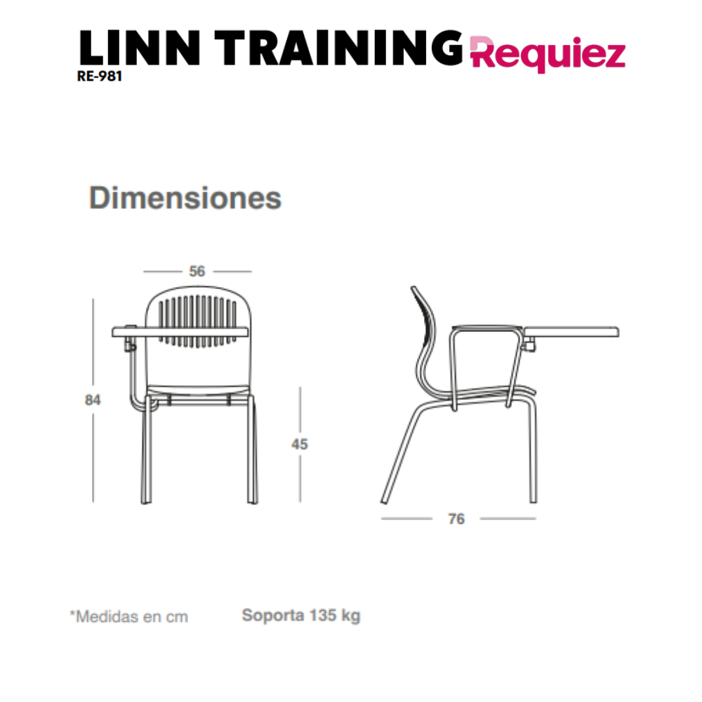 Silla de Capacitacion Linn Training RE-981