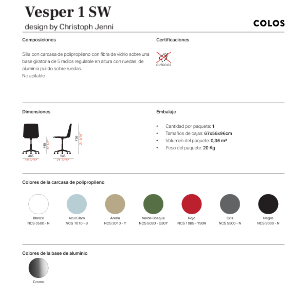 Silla Vesper 1SW
