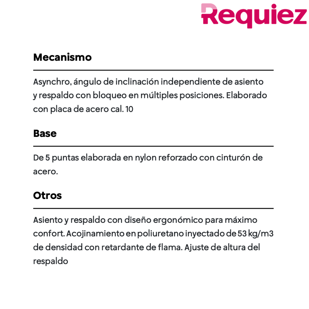 Silla de Computo RS-550