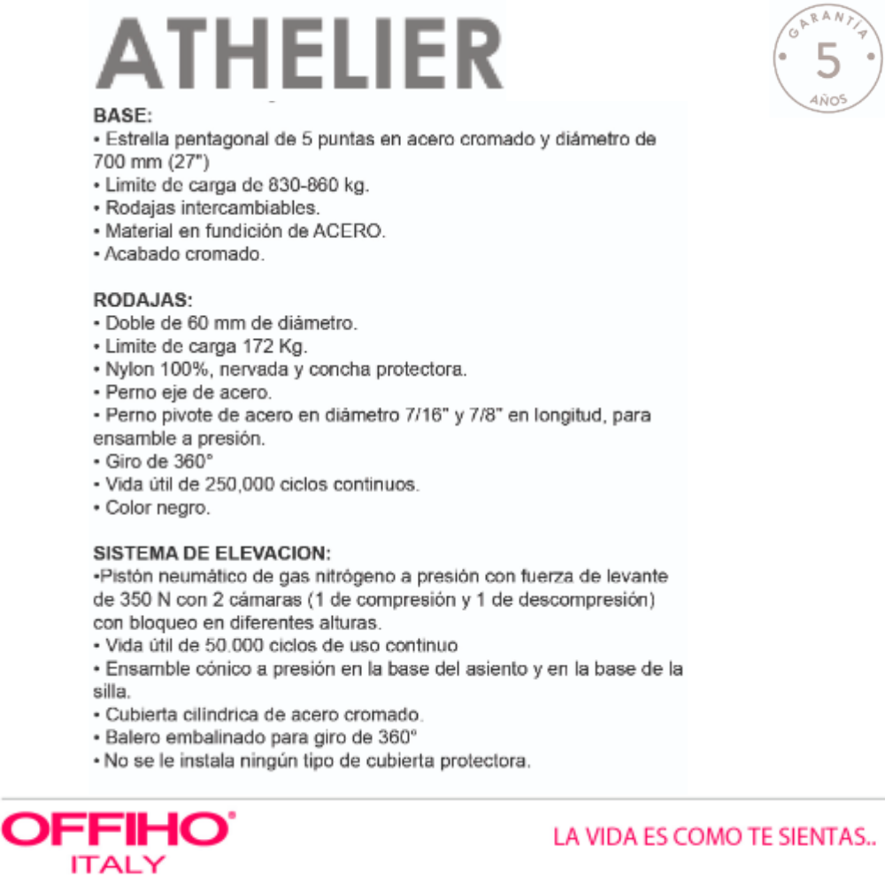 Silla Ejecutivo Athelier