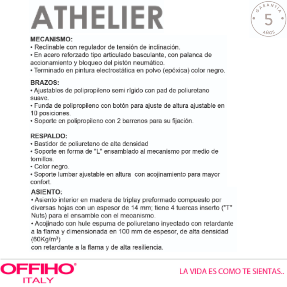 Silla Ejecutivo Athelier