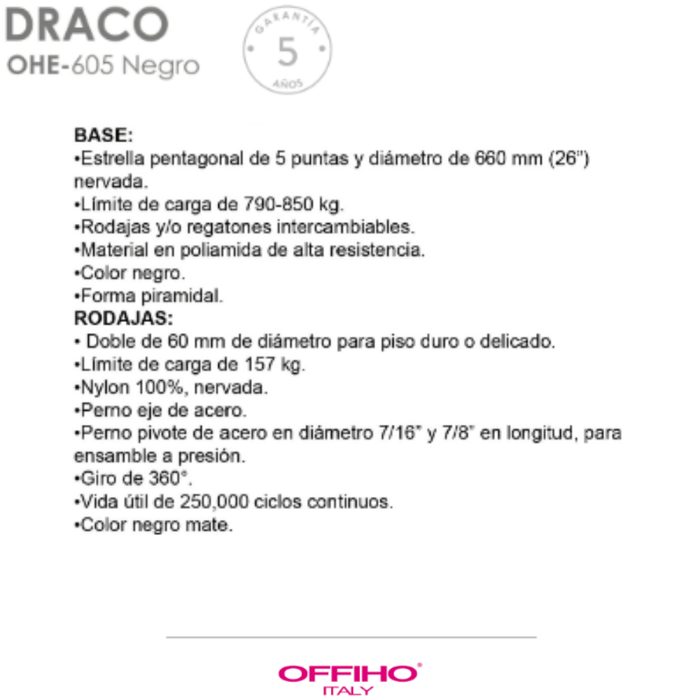 Silla Ejecutiva Draco cabecera