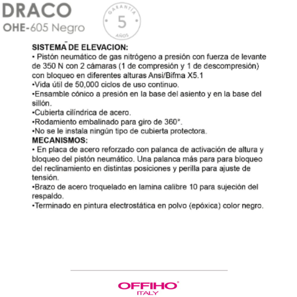 Silla Ejecutiva Draco cabecera