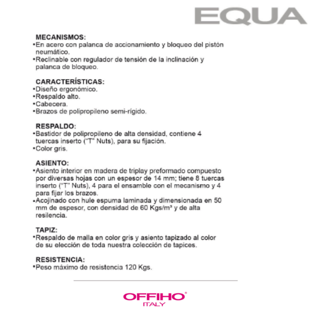 Silla Ejecutiva Equa