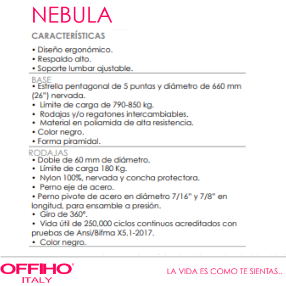 Silla Ejecutiva Nebula
