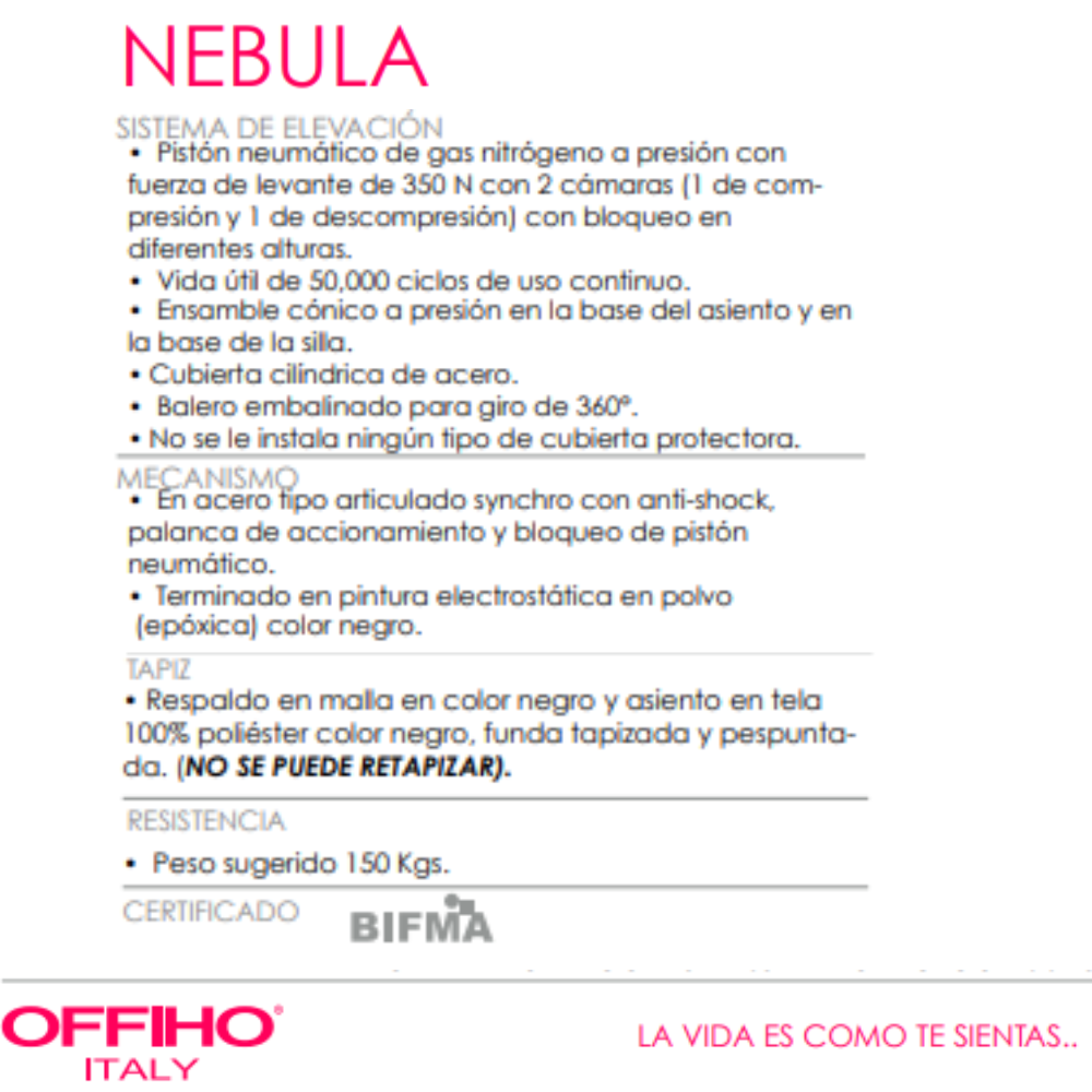 Silla Ejecutiva Nebula
