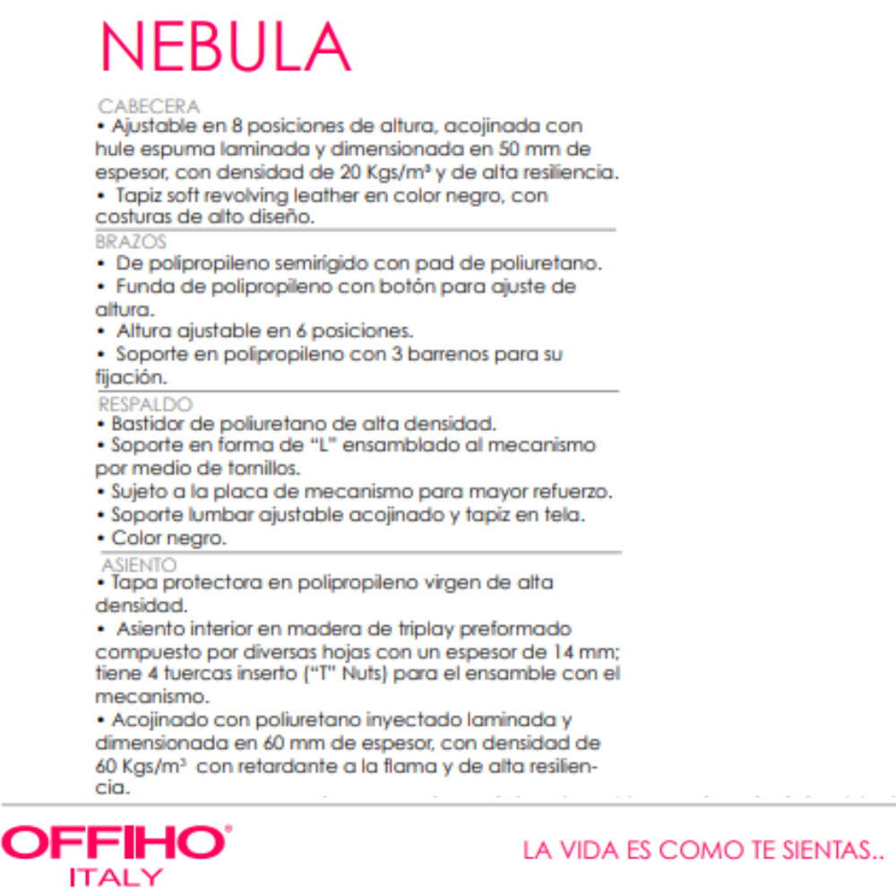 Silla Ejecutiva Nebula