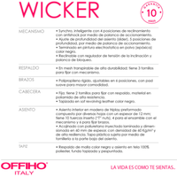 Silla Ejecutiva Wicker